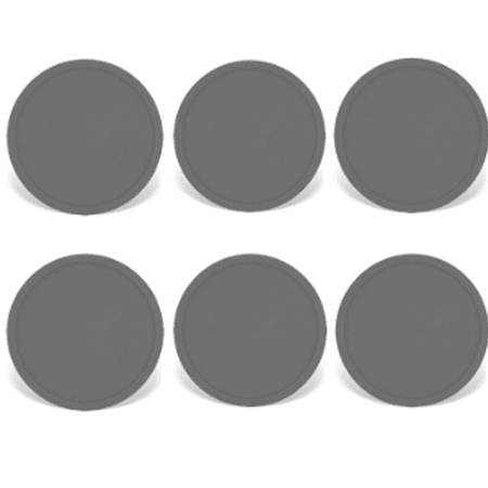 

EASTIN 6Pcs Coasters 4.72-Inch Anti-Slip Design Silicone Coasters Food-Grade Material Coasters Set of 6 Blue