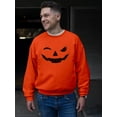 thumbnail image 2 of Evil Smile Halloween Graphic - Men's Sweatshirt, 2 of 4