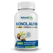 Natural Cure Labs Premium Monolaurin 600mg, 100 Capsules