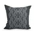 thumbnail image 1 of Dotted Focus 26 Inch Black Geometric Print Decorative Throw Pillow, 1 of 2