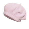 thumbnail image 2 of Boinas de pintor de color liso para mujer y para invierno, gorro cálido para mujer, 2 of 2