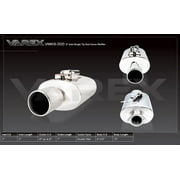 XForce VMK6-300 Varex Universal Oval Muffler, 3" Flanged Inlet, 4" Single Wall Tip