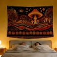 thumbnail image 6 of FLASHLUMI 90"×70" Tapestry, Bohemian Mushroom Tapestry, Decorative Wall Hanging for Bedroom Living Room Office Home Decor, 6 of 8