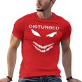 thumbnail image 5 of Gothic Scary Mask T-Shirt for Men, Horror Face Graphic Tee, Heavy Metal Style Shirt for Rock Fans Red-style 2XL, 5 of 7