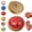 Red, variant on Glitter dumpling squishy with box, 6 color options squishy toy for stress relief.