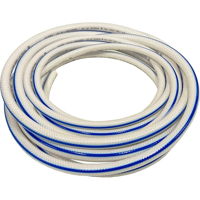 1/2" Heavy Duty Braided PVC Tubing Reinforced Hose, NonToxic for RV