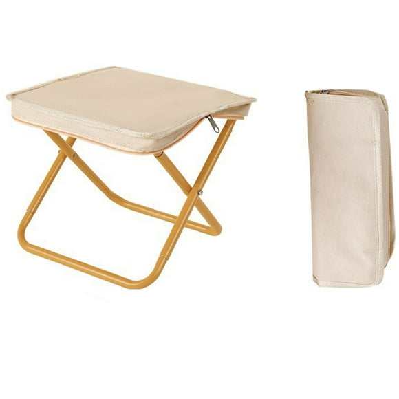 Wweixi Petite Chaise de Pêche pour Pêcheurs et Amateurs d'Extérieur Légère Peut Être Tabouret Portable Repose-Pieds de Camping