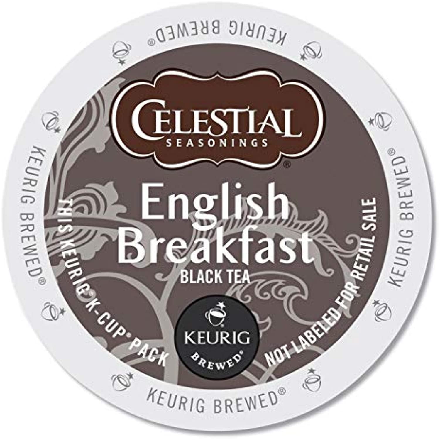 Celestial Seasonings English Breakfast Black Tea, Single-Serve Keurig K-Cup Pods, 24 Count