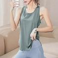 thumbnail image 2 of MOJOGO Strency Tank Tops for Women Loose Breathable Moisture-Wicking Athletic Tank Camisoles for Running Fitness Yoga Green L, 2 of 6
