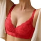 thumbnail image 1 of Gibobby Brasier Deportivo Para Mujer Sujetador sin de para mujer, sujetador francés con cierre frontal para mujer, sujetador sin forro sin costuras para busto grande(Rojo,40/90), 1 of 4
