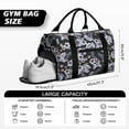 thumbnail image 5 of Floral Womens Gym Tote Duffle Bag with Wet Pocket & Shoe Compartment, Forest Travel Duffel Bag Overnight Weekender Hospital Tote Girls Workout Carry on Bag with Luggage Sleeve, 5 of 6