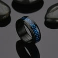 thumbnail image 2 of Ruanlalo Dragon Rotating Double Layer Stainless Steel Ring Men Punk Finger Jewelry Gift US 9, 2 of 6