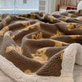AUMIY Children Cartoon Blanket Autumn Winter Warm Thickened Double