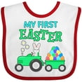 thumbnail image 3 of Inktastic My First Easter Bunny and Tractor Boys or Girls Baby Bib, 3 of 4