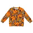 thumbnail image 4 of Tiijoy Halloween Girls Pumpkin Cardigan Jacket Fall Winter Soft Sweater, Orange, Sizes 1-8, 4 of 4