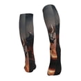 thumbnail image 4 of Compression Socks for Women and Men - Fiery Black Dragon Attack Compression Socks Circulation for Workout, 4 of 8