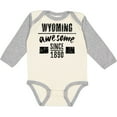 thumbnail image 3 of Inktastic Wyoming Awesome Since 1890 Boys or Girls Long Sleeve Baby Bodysuit, 3 of 5