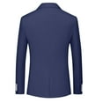 thumbnail image 2 of Gubotare Men's Suit Jacket One Button Slim Fit Sport Coat Business Daily Blazer (Blue,5XL), 2 of 3