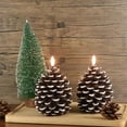 thumbnail image 2 of Flameless Pinecone Candles Battery Operated, 2026 New LED Wax Pine Cone Candles, Multi-Functional Flameless Flickering Candless for Fall, for Christmas Home Party Decoration(Style-A,2PCS), 2 of 7