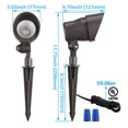 thumbnail image 3 of LEONLITE LED Landscape Light, 4W Outdoor Landscape Lighting, 5000K Daylight, Pack of 4, 3 of 7