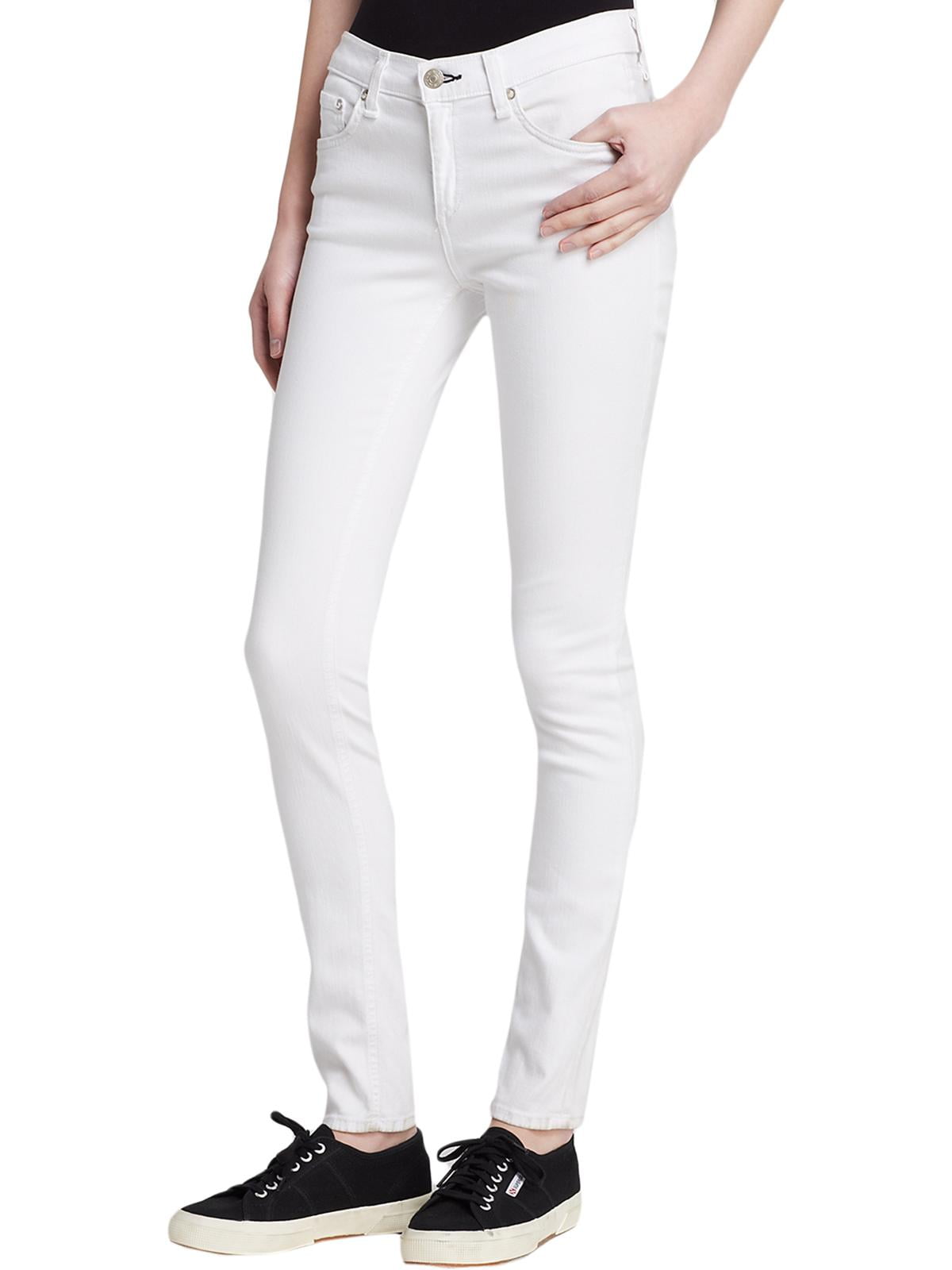 white stretch skinny jeans