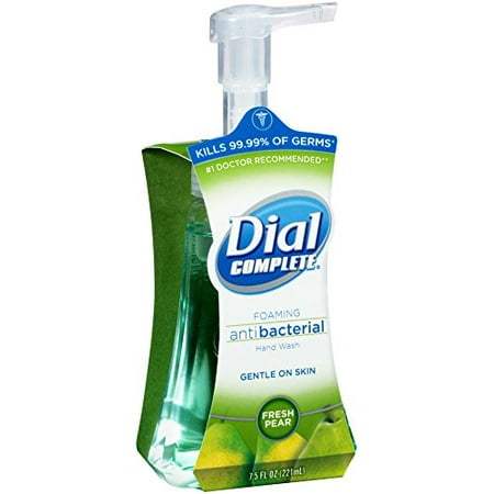 - Dial Complete Antibacterial Foaming Hand Soap, Fresh Pear, 7.5 Fluid Ounces