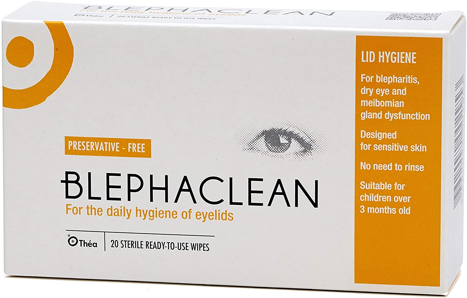 Dry Eye Relief Sterile Eyelid Cleansing Wipes for