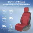 thumbnail image 6 of Paffenery 2026 Heating and Cooling Seat Cover Front Seat, 12V-24V Ventilated Cooling Car Seat Cushion, Cooled Seat Cover for Car SUV Truck Universal Fit, Dark Red, 6 of 20