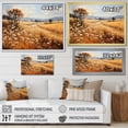 thumbnail image 4 of Designart "Countryside Rustling Wheat landscape II" Landscapes Floater Framed Wall Art Print, 4 of 7