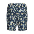 thumbnail image 2 of Lsque Daisy Floral B Mens Sleep Pajama Shorts,Short Pajama Pants, Cotton Ultra-Soft Knit-X-Large, 2 of 9
