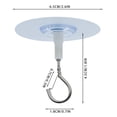 thumbnail image 3 of No Drill Ceiling Hooks For Hanging Lights Hangers Heavy Duty Mount Acrylic Sticky, 3 of 7