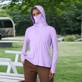 thumbnail image 2 of XINPING Women's Protective Sunscreen Jacket Ice Silk Summer Lightweight Long Sleeve Jacket Breathable for Summer Outdoors, 2 of 9