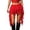 Red, variant on Unir Women Multi-Layer Floral Lace Ruffle Mini Skirt Wide Elastic Waist Irregular Asymmetrical Side Drape Western Festival Casual Short Bottom 1PC XS-L Plus Size Friendly
