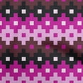 thumbnail image 1 of oneOone Cotton Poplin Dark Magenta Fabric Geometric Sewing Fabric By The Yard Printed Diy Clothing Sewing Supplies 42 Inch Wide, 1 of 4
