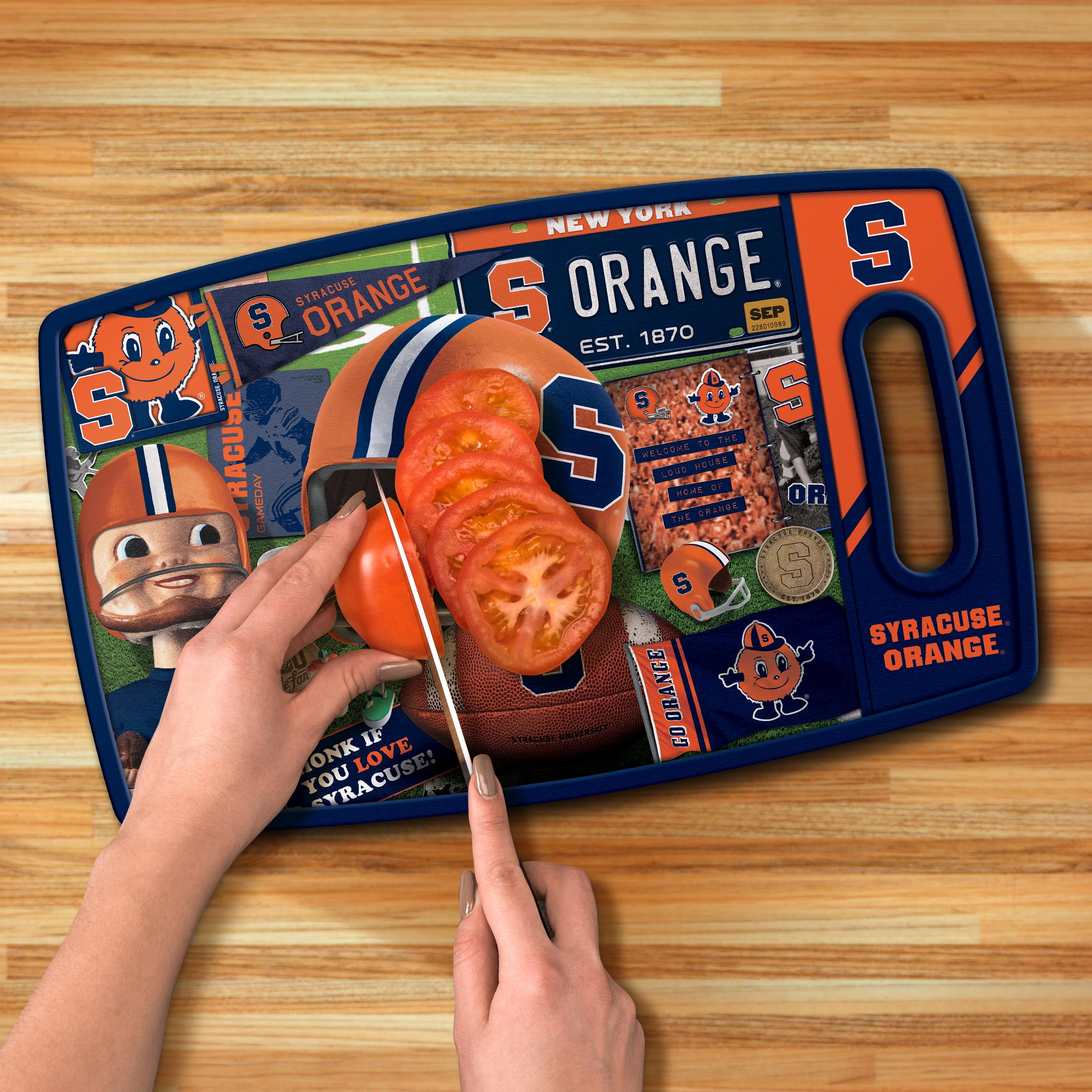 YouTheFan NCAA Syracuse Orange Retro Series Cutting Board