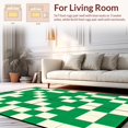 thumbnail image 2 of ODIKA 5' x 7' Machine Washable Non-Slip Area Rug, Geometric Square High Traffic Rug, Green, 181730, 2 of 7