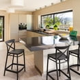 thumbnail image 2 of Compamia Cross Counter Stool Black, Set of 2, 2 of 7