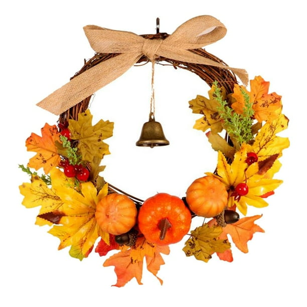 guirnaldas de otoño Hoja De Arce Colorida Guirnalda De Otoño Guirnalda De Calabaza Decoración De Ventana De Puerta 40cm Magideal guirnaldas de otoño