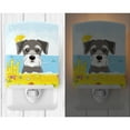 thumbnail image 2 of Caroline's Treasures BB2074CNL Schnauzer Summer Beach Ceramic Night Light, 6x4x3", multicolor, 2 of 2