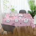 thumbnail image 3 of Yayeee Tablecloths 60" x 108" Rectangle Wrinkle Resistant Party Table Cover, Pink Halloween, 3 of 8
