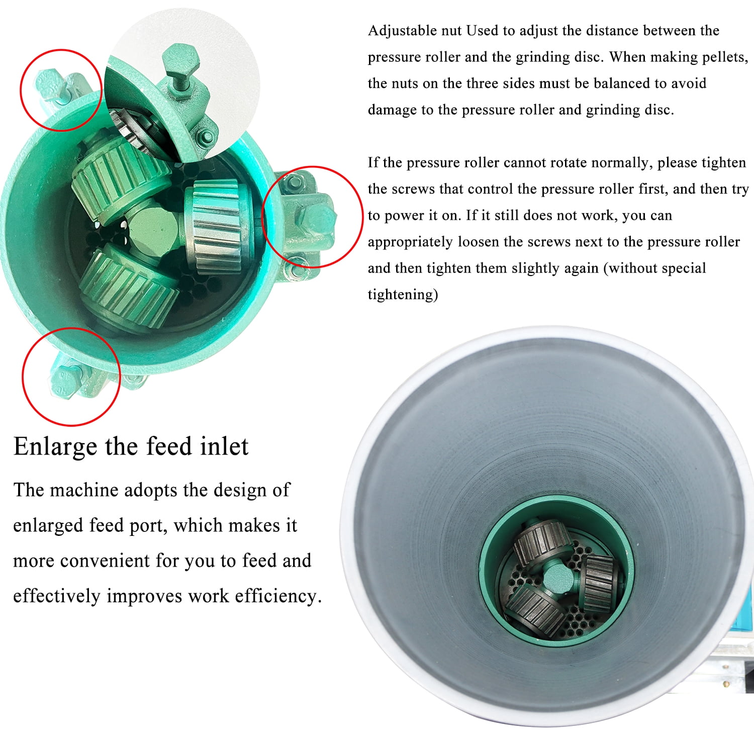 INTBUYING Farm Animal Feed Pellet Mill Machine 2MM Feed Granulator 4.5KW 220V