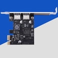 thumbnail image 3 of Adaptador PCI Express tarjeta expansión PCI-E x1 2 puertos USB 3.0 para escritorio, 3 of 6
