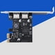 thumbnail image 1 of SSUtarjeta de expansión PCIe x1 con 2 puertos USB 30 adaptador, 1 of 9