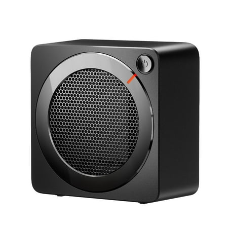 Gaiatop Mini Space Heater, Lightweight PTC Ceramic Fast Heating 500W Energy Efficient for Indoor Use, Overheating & 45° Tip-Over Protection, Portable Desk Electric Heaters for Office Home Black