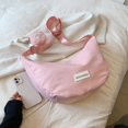 thumbnail image 4 of Sac Croissant pour Femmes en Forme de Demi-Lune pour École Voyage (Bleu), 4 of 10