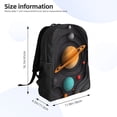 thumbnail image 4 of Balery Solar System Paper Art Mochila - Mochila Estilosa y Duradera para Laptop de 15 Pulgadas con Tela Oxford Impermeable, 4 of 8