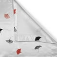 thumbnail image 6 of Ambesonne Leaf Valance & Curtain, Orange Warm Ginkgo Leaves, 55"x45", White Black Orange, 6 of 6