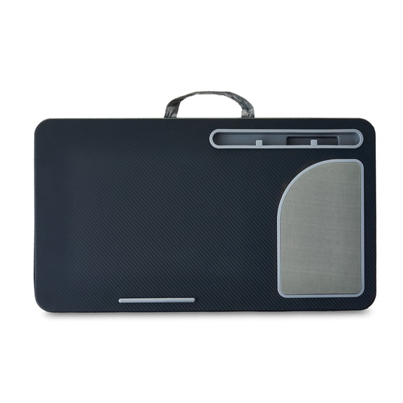 onn Lap Desk Portable Work Station for 15.6" Laptops, Phone & Tablet, Greystone