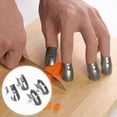thumbnail image 1 of TIMIFIS Finger Guard Vegetable Cutter Finger Protector Stainless Steel Vegetable Cutter Finger Protector 4Pcs Kitchen Gadgets Kitchen Gadgets, 1 of 8