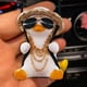 thumbnail image 5 of Espejo de Coche de Pato Oscilante, Adorno Colgante de Pato Oscilante Para Coche, Espejo de Coche de Pato, Colgante de Espejo Retrovisor de Coche, Pato Oscilante Párrica, 5 of 7
